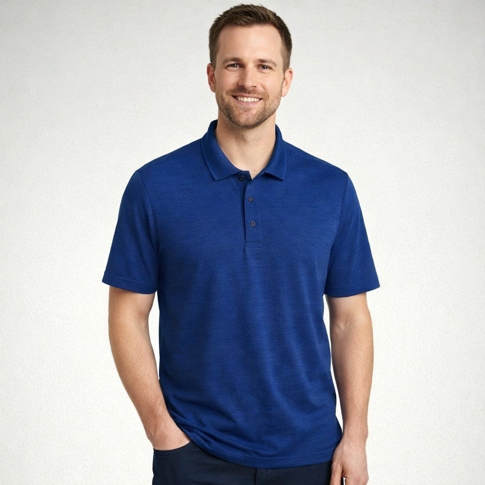 Perry Ellis Men's Blue Polo Shirt size M